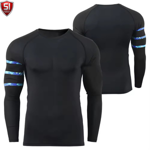 Unisex <b>Long</b> <b>Sleeve</b> <b>Compression</b> <b>Shirt</b> Crew Neck Sublimation Printed Quick Dry Breathable Full <b>Sleeve</b> Sports Body - Product Image 1
