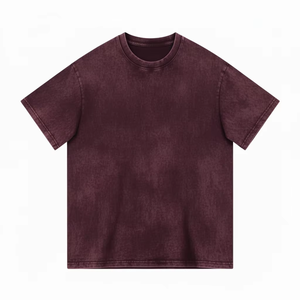 T-shirts formels en coton 100% à coupe classique, couleur personnalisée, lavage à l'acide, nouvelle mode, taille adulte, manches courtes - Product Image 5