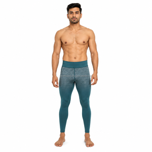 Leggings de compression athlétiques pour hommes, séchage rapide, pour la gym, la course et l'entraînement, pantalons de base, fabricant OEM ODM, vente en gros - Product Image 1