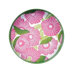 Conjunto duradero de bandeja de servicio de patrón tradicional redondo, bandeja de servicio de laca para vajilla de Viettimecraft al por mayor - Product Image 1