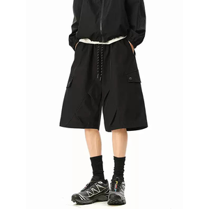 Pantalones Cortos Cargo de Moda para Hombre, Verano 2026, Nuevos, Personalizados, de Algodón, Holgados, Casuales, Lisos - Product Image 1