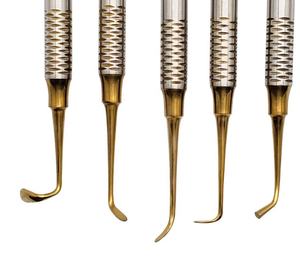 Kit de Levage Sinus 5 Pièces Plaqué Or Ergonomique Instruments Chirurgicaux Dentaires à Turbine pour Implants Écologiques Orthodontiques Vente Chaude - Product Image 2