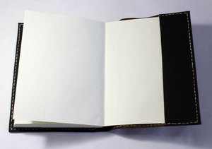 Hardcover <b>Leather</b> Small Pocket Handmade Recycled Cotton <b>Notebook</b> Journal Eco Friendly Tree Life Embossed Cover <b>Refillable</b> Glue - Product Image 5