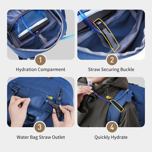 Mochilas tácticas de gran venta con impresión de logotipo personalizado, almacenamiento de múltiples compartimentos y transporte cómodo, mochila deportiva suave. - Product Image 6
