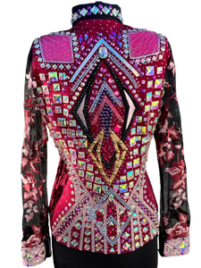 Chaqueta de Lujo Premium para Mujer, Estilo Vaquero Occidental, para Rodeo, Equitación, Carreras de Barriles y Competencia Ecuestre - Product Image 2