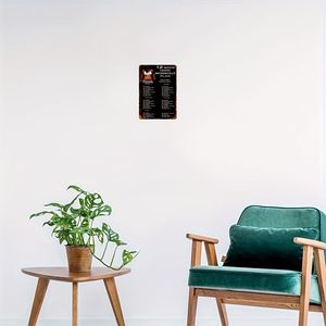 CIFbuy Letrero de Aluminio Vintage para Plan de Fitness, 12x8, Guía de Entrenamiento en Casa, Decoración Motivacional para Pared, Uso Interior y Exterior para Sistema de Gimnasio en Casa - Product Image 2