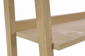 Étagère bibliothèque en bois moderne à 4 niveaux avec tiroirs, rangement vertical durable et multifonctionnel, montage facile pour salon - Product Image 2