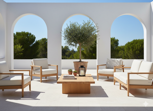 Table basse en bois massif Kero, style moderne minimaliste, meubles de salon, table centrale moderne faite à la main, table de salon en teck massif - Product Image 5