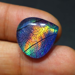 <b>Fire</b> Opal Doublet Monarch Gemstone Rainbow <b>Fire</b> Opal Handmade Monarch Butterfly Opal Doublet Pendant Colorful Opal Jewelry <b>Stone</b> - Product Image 1