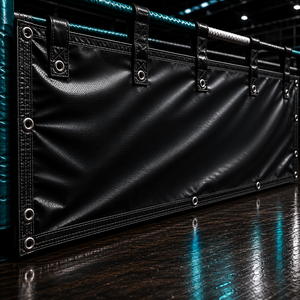 Professional Boxing Ring Branding <b>Banner</b> with High Resolution Graphics Printed Fabric Boxing <b>Banner</b> Blue And Black <b>Banner</b> - Product Image 5
