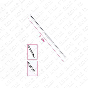 Kit de 5 piezas de acero inoxidable para extraer puntos negros y blancos – Herramientas profesionales para eliminar el acné y las espinillas del rostro con estuche de almacenamiento - Product Image 5