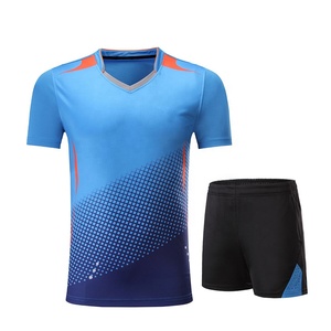 Conjunto de Uniforme de Tenis Transpirable para Hombre, Camiseta y Pantalones Cortos de Secado Rápido, Ropa Deportiva para Entrenamiento Profesional y Fitness - Product Image 5