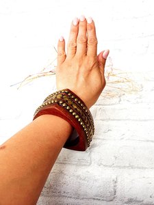 Pulseras y Brazaletes de Madera Hechos a Mano, Diseño Elegante con Acabado Artesanal, Joyería Artificial de Moda, Exportaciones del Emperadero de Artesanía de Uttar Pradesh - Product Image 4