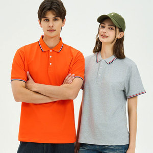Camisas de Golf de Alta Calidad al por Mayor, 100% Algodón, Cuello de Doble Color, Manga Corta, Transpirables, Lisas, Personalizables con Bordado - Product Image 2