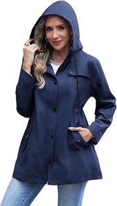 Veste coupe-vent longue pour homme, style vintage, légère, imperméable, col montant, pour l'hiver et l'extérieur – Vente en gros - Product Image 5