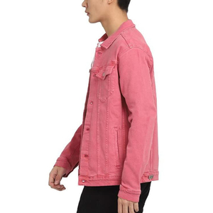 แจ็คเก็ตยีนส์ผู้ชาย แฟชั่นฤดูใบไม้ร่วง เท่ห์ ทันสมัย เสื้อแจ็คเก็ตยีนส์ลำลอง เสื้อคลุมลำลอง คอตั้ง แจ็คเก็ตยีนส์ผู้ชาย - Product Image 5