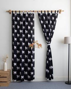 ผ้าม่านพิมพ์ลายสัตว์สไตล์วินเทจอินเดีย ทำมือ ผ้าฝ้ายตกแต่งห้องสไตล์โบโฮฮิปปี้ ผ้าม่านตกแต่งหน้าต่าง - Product Image 2