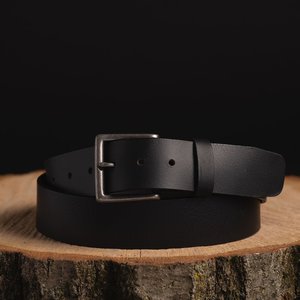 Ceinture pour homme en cuir véritable de luxe OEM, cuir de vachette pleine fleur, ceinture classique, vente en gros, logo personnalisé LMB-0093 - Product Image 4