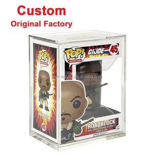 Affichage de boîtier en acrylique transparent de résistance aux UV personnalisé en usine directe pour <span class=keywords><strong>Funko</strong></span> <span class=keywords><strong>Pop</strong></span> de taille standard avec couvercle magnétique - Product Image 1