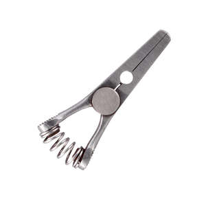 Pinza Glover Bulldog de Acero Inoxidable, Instrumento Quirúrgico Manual con Ajuste de Resorte, Recta y Curva, de Grip Surgical - Product Image 2