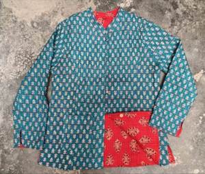 Premium Cotton Handmade Reversible <b>Quilted</b> Jacket Women's <b>Winter</b> Casual Outerwear Bulk Wholesale Export Supplier - Product Image 1