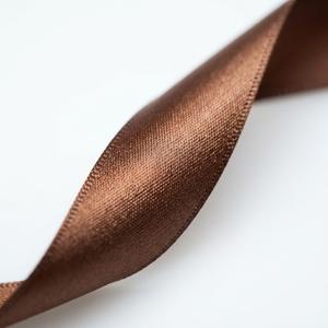 6mm Brown Single Face Satin Ribbon Customizable Factory Direct 350 Meter Roll for Coffee Bags Chocolate <b>Boxes</b> Product Tags Bulk - Product Image 3