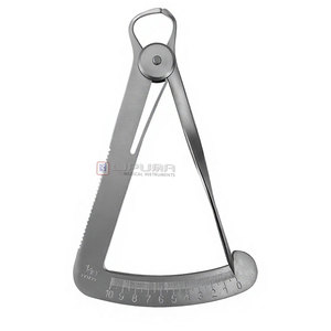 Juego de 3 Calibradores Dentales: Calibrador de Medición de Resorte de Punta Cerrada de 4 Pulgadas, Calibrador Recto para Mapeo Óseo de 3.5'' y Calibrador Angulado Castroviejo de 0-20mm - Product Image 3