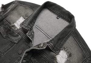 High Quality Custom Men Rhinestone Denim Jean Jackets Sets Top Quality Jeans Jackets for Online Sale denim Men's Jackets - Product Image 2