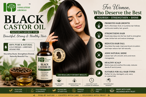 Huile de ricin noire jamaïcaine naturelle pour les soins capillaires, disponible en gros, huile pure et naturelle provenant d'Inde - Product Image 5