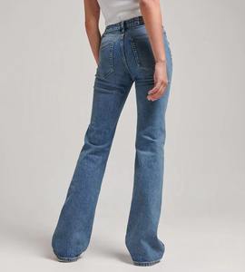 Pantalones Vaqueros de Mujer al por Mayor de Alta Calidad con Diseño Ajustado y Acampanado, Pantalones Casuales de Mezclilla con Bajo Ancho Acampanado para Mujer - Product Image 6