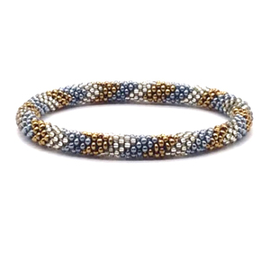 Top Notch Quality Daily Casual Wear Eye Catching Design Trendy Multi Colors Handmade Women's <b>Glass</b> Beads Bracelets from Nepal - Product Image 1