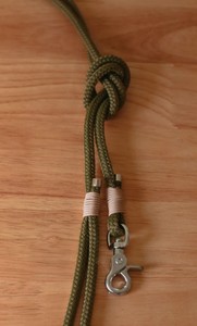 Laisse en corde Olive personnalisée pour petits chiens - Product Image 4