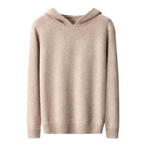 Sweat à capuche en cachemire de haute qualité pour homme, couleur unie, doux, à manches longues, tendance 2026 - Product Image 1