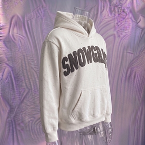 Sudadera con Capucha Extra Grande Snowgrace, Unisex, de Algodón y Felpa, con Estampado Puff, Informal, para Invierno - Product Image 5