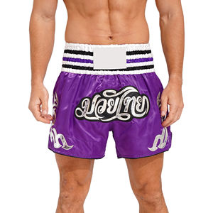 กางเกงมวยไทยชายขายดี ชุดกีฬาดีไซน์ใหม่ ไซส์ผู้ใหญ่ ระบายอากาศได้ดี ขายส่ง รับสกรีนโลโก้/สี กางเกงมวยไทยชาย - Product Image 1