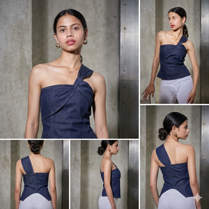 Achetez une robe salopette pour femme en tissu mélangé coton, idéale pour les fêtes et les occasions décontractées, avec taille personnalisable disponible. - Product Image 6