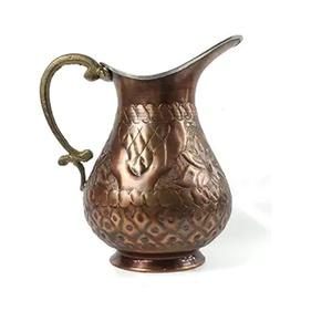 Carafe à eau en cuivre pur martelé de qualité supérieure, vaisselle de table, avec 2 ensembles de gobelets - Product Image 6