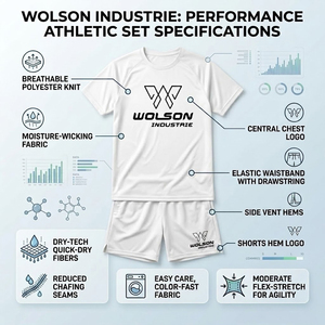 Ensemble de vêtements de sport pour homme, t-shirt et short, vêtements de sport durables et extensibles, soutien du dos, été, pour l'exercice, la course à pied, la remise en forme, l'entraînement - Product Image 6