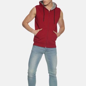 Top Trending Product Sleeveless Sports Hoodie Gym <b>Workout</b> Fitness Running Casual Modern Athletic Design Men Sleeveless <b>Hoodies</b> - Product Image 4