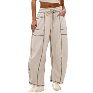 Men's Beige Casual <b>Trouser</b> <b>Elastic</b> <b>Waist</b> Drawstring Heavyweight Canvas Breathable Quick Dry Winter Wear Multiple Pockets - Product Image 1