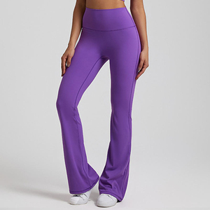 Conjunto de Yoga de 2 Piezas sin Costuras, Top Corto y Leggings de Cintura Alta, Color Sólido, Espalda Cruzada, Sin Mangas, Tela Elástica - Product Image 4