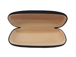 PU Leather Solid Black Rectangle Spectacle <b>Cases</b> <b>for</b> Optimal Eyewear Protection - Product Image 2