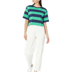 T-shirt court de sport pour femmes, personnalisable avec logo, écologique, coupe ample, vente en gros - Product Image 3