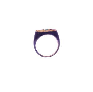 Anillo Clásico de Plata de Ley 925 Chapado en Oro con Turmalina Rosa para Mujer, Joyería para Bodas - Product Image 3