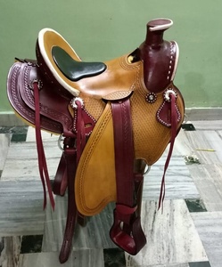 Handmade Eco-Friendly Western Saddle Wood Tree Brass/Copper <b>Hardware</b> Comfortable for Rider Horse Durable Genuine Leather - Product Image 2