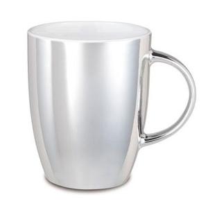 Mugs à café en acier inoxydable à paroi simple, élégants, finition polie miroir et métal mat. - Product Image 5