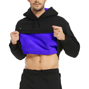 Sweat à capuche Sherpa épais et surdimensionné personnalisé, vierge, de haute qualité, lourd, pour l'hiver, avec impression numérique pour homme - Product Image 5