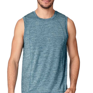 <b>Men</b> Knitted Mesh Tank Top Quick Dry Breathable Gym Vest Basketball Running Sports <b>Singlet</b> Custom Logo Athletic Shirt High Street - Product Image 1