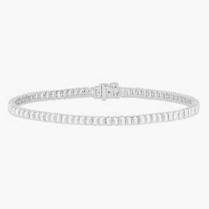 Bracelet tennis en diamants or 10k 14k 18k, taille émeraude, diamants de laboratoire, pleine éternité, 7 pouces, classique, pour usage quotidien, bijoux fins et élégants - Product Image 3