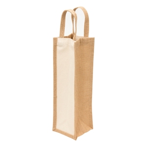 Handicraft 100% Natural Jute Wine <b>Bag</b> With Rope Handles Eco-Friendly <b>Medium</b> <b>Size</b> Shopping <b>Bag</b> For Bottles High Quality - Product Image 5